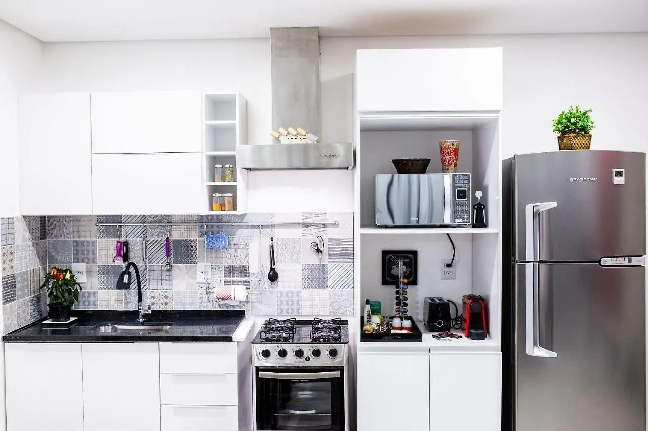 상파울루 Loft Design, Amplo, Modern Com Ar Condicionado Em Alto De Pinheiros 아파트
